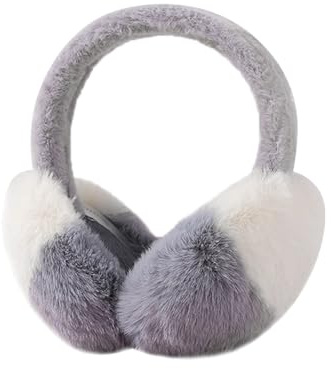 HSAJS Winter Ohrenwärmer Damen Faltbare Ohrenwärmer Komfort Ohrenschützer Plüsch Earmuffs Ohrwärmer Winterzubehör für Frauen Mädchen Kälteschutz Kalte Outdoor Ohrschützer(khaki)