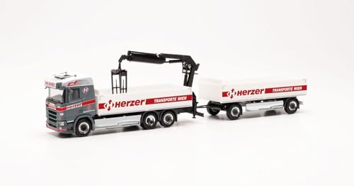 herpa 316842 | Scania CR 20 ND | Baustoff-Hängerzug | Herzer | 1:87