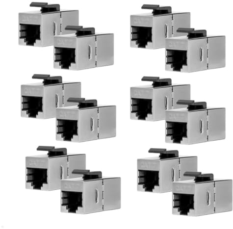 TecLines TKM015 Keystone Modul LAN CAT 7 RJ45 Buchse/Buchse (12)