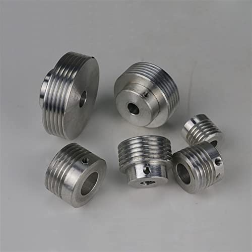 U-Type pulley, Wedge belt pulley PJ, micro table saw, drill, lathe, bead machine, motor spindle, tailstock, thimble, tool post Single Pulley Block (Size : 8mm, Color : Outer dia (Color : Outer Diamet