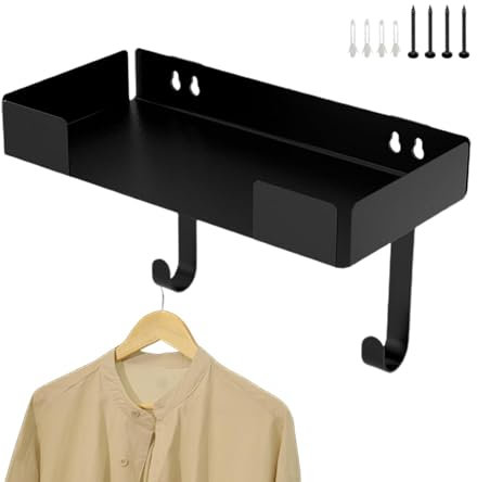 Bügelbrett zur Wandmontage, Bügeleisenhalter zur Wandmontage - Schicker Wandhalter für Bügeleisen und Bügelbrett - Aufbewahrungszubehör für Waschküche, Badezimmer, großer Bügelbretthalter aus Edelstah