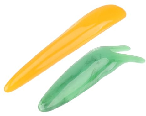 Nasenmassagegerät 2stücke Beewax Zweizinkiger Schaber | Körpermassagegerät für Zuhause, für Körper und Nase, Sanfte Berührung, Angenehmes Massagezubehör