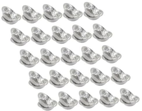 Amosfun Stampo Per Crostate 300 Pezzi Teglie in Carta Stagnola Versatili Teglie Per Torte Ideali Per Casa Ristorante Hotel