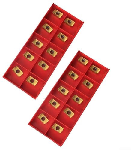 DAZZLEEX 20Pcs Milling Inserts, Carbide Tools Optimized Carbide Cutter Inserts For Lathe Turning Tools For Finishing And Finishing Steel Parts