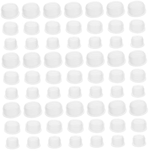 Bouchons Plastiques pour Bouteilles, Lot de 150 Pièces, Blanc | Résistants, Limitent les Fuites, Fermeture Hermétique, Usage la Cuisine, Format de Remplacement