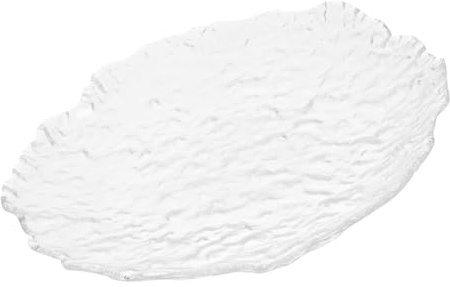 BESTYASH High-Class Glass Plate for Steak and Pasta Serving Smooth Clean Food Tray Multipurpose Western Cuisine Dish for Home and Restaurant Use
