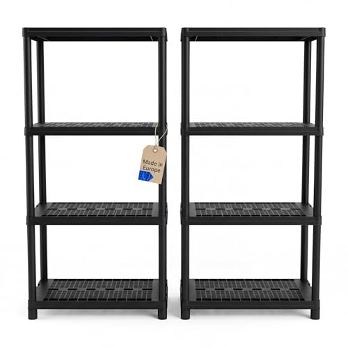 BigDean 2X Schwerlastregal 131x58x29cm Kellerregal Lagerregal bis 120kg