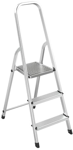 Sealey ASL3S Aluminium Step Ladder 3-Tread EN 131