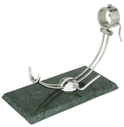 JamoneroSilestone Afinox Schinkenhalter, Marmor, Grün