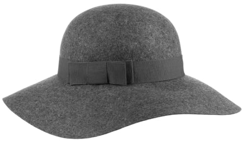 Lipodo Uni Schlapphut Damen Made in Italy 100% Wolle Knautschbar Gefilzt Breite Krempe Herbst Winter