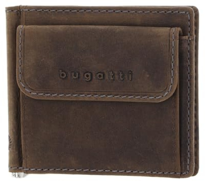 bugatti Hunter RFID Dollarclip 8CC Brown
