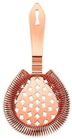 Barfly M37037CP Classic Hawthorne Spring Bar Strainer, Stainless Steel, Copper, 17.7 x 8.5 x 2.8 cm
