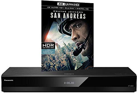 Panasonic DP-UB820 MULTIREGION for DVD Blu-ray Player Bundle with San Andreas Ultra HD 4K Blu-ray Disc