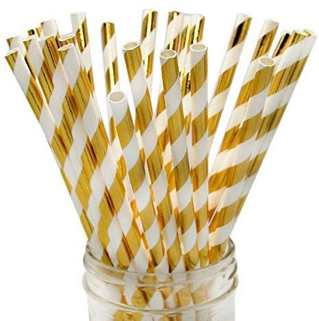 Partido de Oro Rosa Vajilla Desechable Dorado Paja de Papel/Copa/mármol Placas de Boda/Fuentes de cumpleaños/Fiesta, 25pcs decoración de la Tabla de Paja