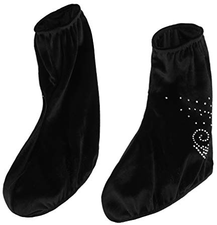 Toygogo Samt Überschuhe Überzieher Skates Cover für Rollschuhe und Schlittschuhe - M