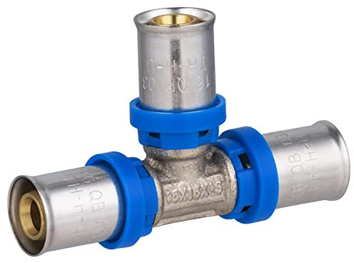 Raccord Multicouche à Sertir Multi profils TH-H-U té égal diamètre Ø16 mm - Norme NF 545 pour réseau d'eau potable et chauffage NOYON & THIEBAULT