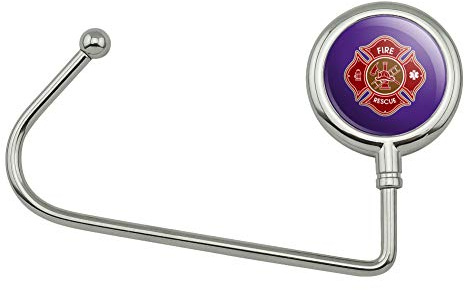 GRAPHICS & MORE Firefighter Fire Rescue Maltese Cross Purse Bag Hanger Holder Hook