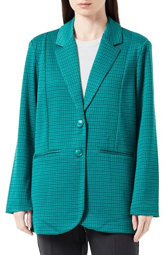 ICHI Dam IHKATE Cameleont oversize BL Blazer, 185424/kadmium grön, S, 185424/Cadmium Green, S