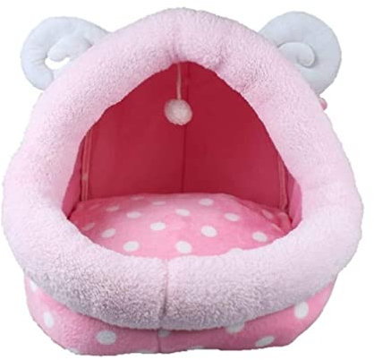 Hundebett Katzenbett Haustierbett Kreatives Haustierbett Tier Hundebett Schaf Kuhform Haustiermatte Winter Warmes Nest Haustier Katze Hundezwinger Bett Sofa Schlafsack Haus Hundesofa Hundekorb ( Color
