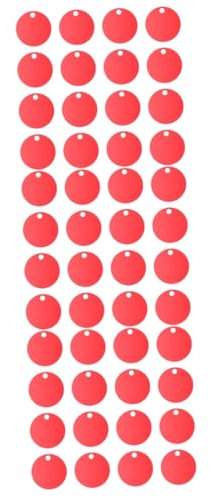 Gogogmee 75stücke Aluminiumlegierung Haustier Id Tags Rund Blanko Namensschild Für Hunde Gravur Zubehör Leuchtend Rot Langlebig Und Kratzfest Für Haustiere