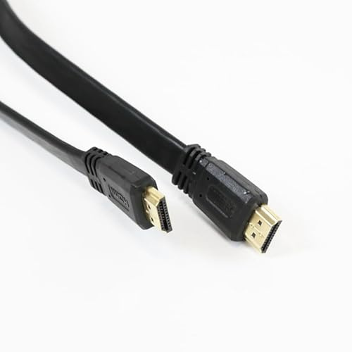 Zarivy Câble HDMI 1.4 plat de 5 m, haute vitesse, transfert de données, idéal pour connecter des appareils à des écrans et projecteurs.