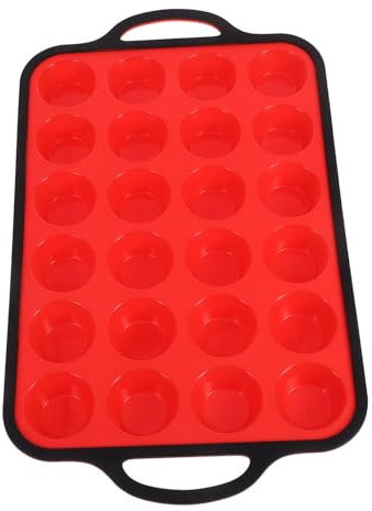 VALICLUD Stampo in Silicone Per Mini Muffin Teglia Per Muffin Piccola Antiaderente Resistente Al Calore Telaio Rinforzato in Metallo Adatto Per Cottura Di Mini Cupcake