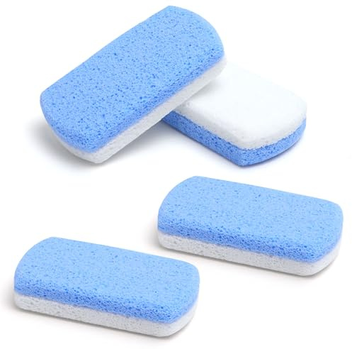 APOMOONS 4 pietre pomice per la cura dei piedi, Pietra Pomice Doppia Azione pietra pomice su entrambi i lati, pietre per la rimozione di pelle morta, calli e cuticole