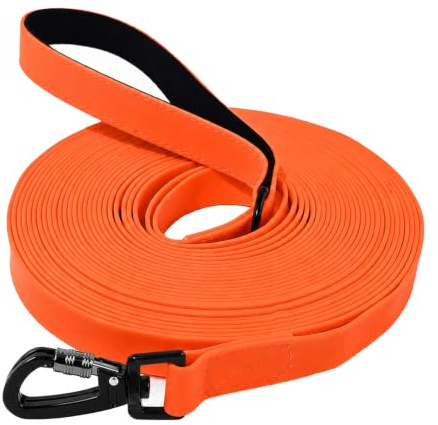 Correa Perro Adiestramiento, Correa Impermeable 1,8M/ 3M/ 5M/ 10M/ 15M/ 20M/ 25M/ 30M, Correa Larga para Perros Pequeños, Medianos y Grandes