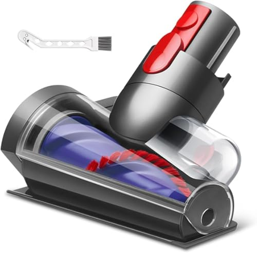 bodens Mini Turbinendüse für Dyson V7 V8 V10 V11 V15 Staubsauger,Elektrische Matratzenbürste Kompatibel für Kurzflorige Teppiche und Hartböden Bürste Aufsatz zubehör Dyson Staubsauger Ersatzteile