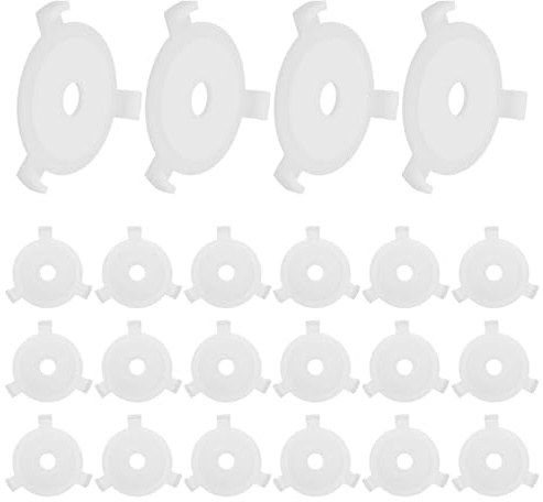 EXCEART Convertidor de Casquillo E27 a E10 para Lámparas Instalación Segura y Material Plástico Blanco, Adecuado para Oficinas y Dormitorios, Pack de 24 Piezas