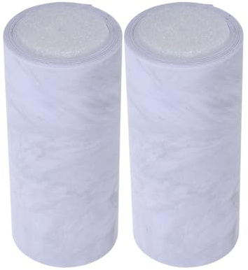 LIGHTAOTAO 2 Pezzi Battiscopa Adesivo in Pvc Effetto Marmo Elegante e Resistente, Facile da Pulire, per Cucina e Soggiorno Raffinato