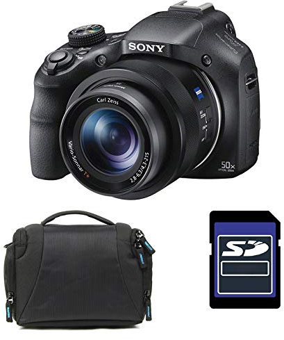 KIT Sony Bridge DSC-HX400V Noir + Etui + SD 4 Go