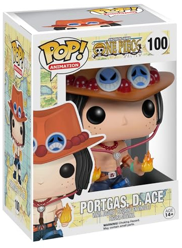 Funko POP! Animation: One Piece - Portgas D. Ace - Samlarobjekt Vinylfigur - Presentidé - Officiell Merchandise - Leksaker för Barn & Vuxna - Anime Fans - Modellfigur för samlare och utställning