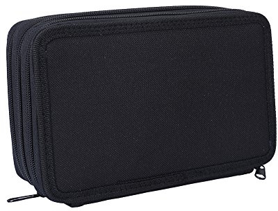 ZUMUii Butterme 3 Schichten Große Kapazität Oxford Bleistift Organizer Portable Aquarell Bleistift-Verpackungs-Kasten-kosmetischer Beutel-Verfassungs-Beutel für jugendlich Mädchen Studenten