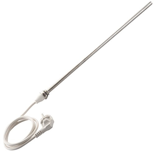 Schulte 7030004 Heizstab 1, 300 Watt mit Kabel und Schukostecker, Kabellänge 1,2 m, Schutzart IP55