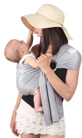 Amarsupiel | Bandolera Portabebe de Agua | Ergonómica y Ajustable | Porta bebes de 0 a 36 meses | Tejido OEKOTEX | Portabebés Ideal para Verano | Hasta 15kg