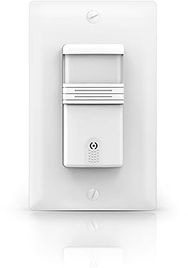 ECOELER Motion Sensor Light Switch, Occupancy & Vacancy Model Motion Activated Wall Switch, Neutral Wire Required, Single Pole for Indoor, Wall Plate Included, UL Listed FCC Approval