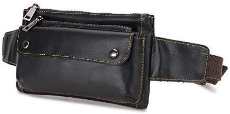 Loyofun Echtes Leder Bauchtasche Gürteltasche Bumbag Hip Bag Hüfttasche Damen Herren