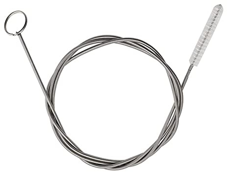 Extra Long Pipe Tube Cleaner Fridge Drain Pipe Dredging Tool Flexible Drain Brush Skinny Tube Spiral Cleaning Brush Drinking Straw Cleaner Brush Nylon Spring Aquarium Filter Brush 155CM (1)