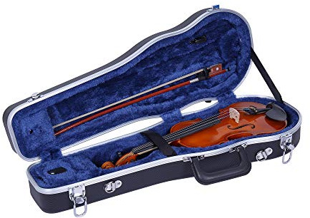Crossrock, ABS Molded Case-3/4Size Violin Hard Shell Case, Black (CRA860SVTBK)