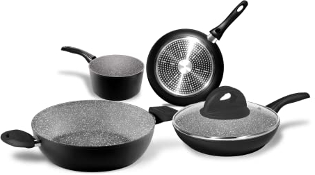 Aeternum Set AUS 5 STÜCK. Steine IN SCHWARZ, Aluminium, Black, 0 cm