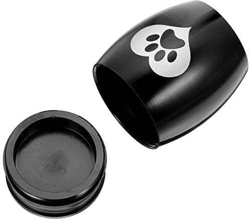 POPETPOP Hochwertige Edelstahl Hund Urne Mit Schöner Muster Und Zarter Katzenurnenhalter Robust Und Langlebig Für Asche Aufbewahrung Haustieraccessoire