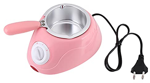 YUMILI Derretidor de caramelo, Derretidor de chocolate eléctrico Herramientas de cocina con juego de moldes de bricolaje(rosa)