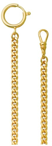 REGENT Chaîne de montre de poche Chaîne Chaîne de montre de poche Chaîne pour montre de poche avec mousqueton et anneau ressort dans différentes variantes, Classique