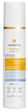Sesderma Repaskin Urban 365 Sensible Haut SPF 50+ 50 ml – Hochwirksamer UVA-/UVB-Schutz, speziell für empfindliche Haut entwickelt, sanfte Formel, nicht komedogen, schnell einziehend, ohne Duftstoffe
