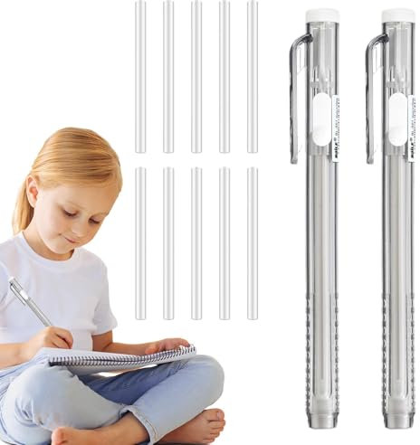 Acunny Einziehbarer mechanischer Radierstift,Einziehbarer mechanischer Radiergummi,Radiergummi im Stiftstil, Nachfüllungen für Bleistift-Radiergummis - Einschließlich 10 einziehbarer