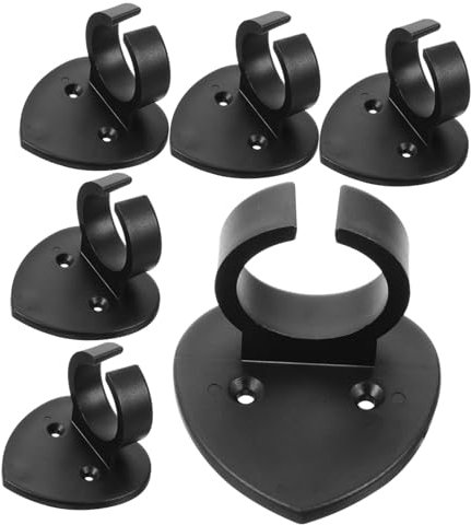 Vaguelly Supporto Per Microfono Da Parete 6 Pezzi, Gancio Ad Anello Anti-rotolamento Compatto e Resistente, Clip Da Parete Per Microfono Wireless Per Musicisti e Oratori