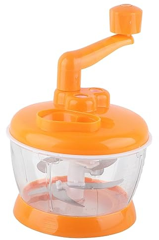 Kuuleyn Processore Manuale Multifunzione, Tritatutto a Manovella, Tritatutto Manuale, Tritatutto Manuale in Acciaio Inossidabile PP per Alimenti Compatto per Alimenti, Tritatutto Manuale