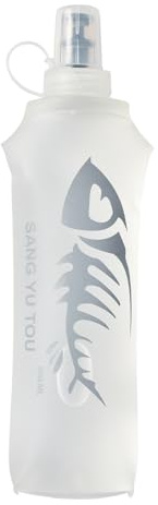 Genérico Bouteille d'hydratation - Gourde pliable | Flacon de sport réutilisable | Bouteille d'eau pliable en TPU souple | 250 ml 500 ml d'équipement de camping pour l'école de gymnastique