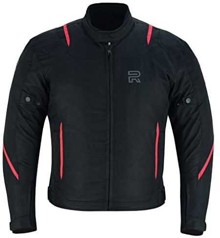 RAXUS BLADE CHAQUETA DE MOTO HOMBRE INVIERNO IMPERMEABLE Homologada CE (FR/ES, Letras, XL, Regular, Regular, Rojo)